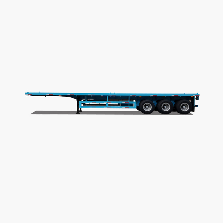 Semirremolque de camión de plataforma plana de 3 ejes y 40 pies