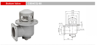 Válvulas de fondo-Válvulas de emergencia-GET C804CQ-80